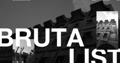Formiture — A “Brutalist” site set in heavy black display type