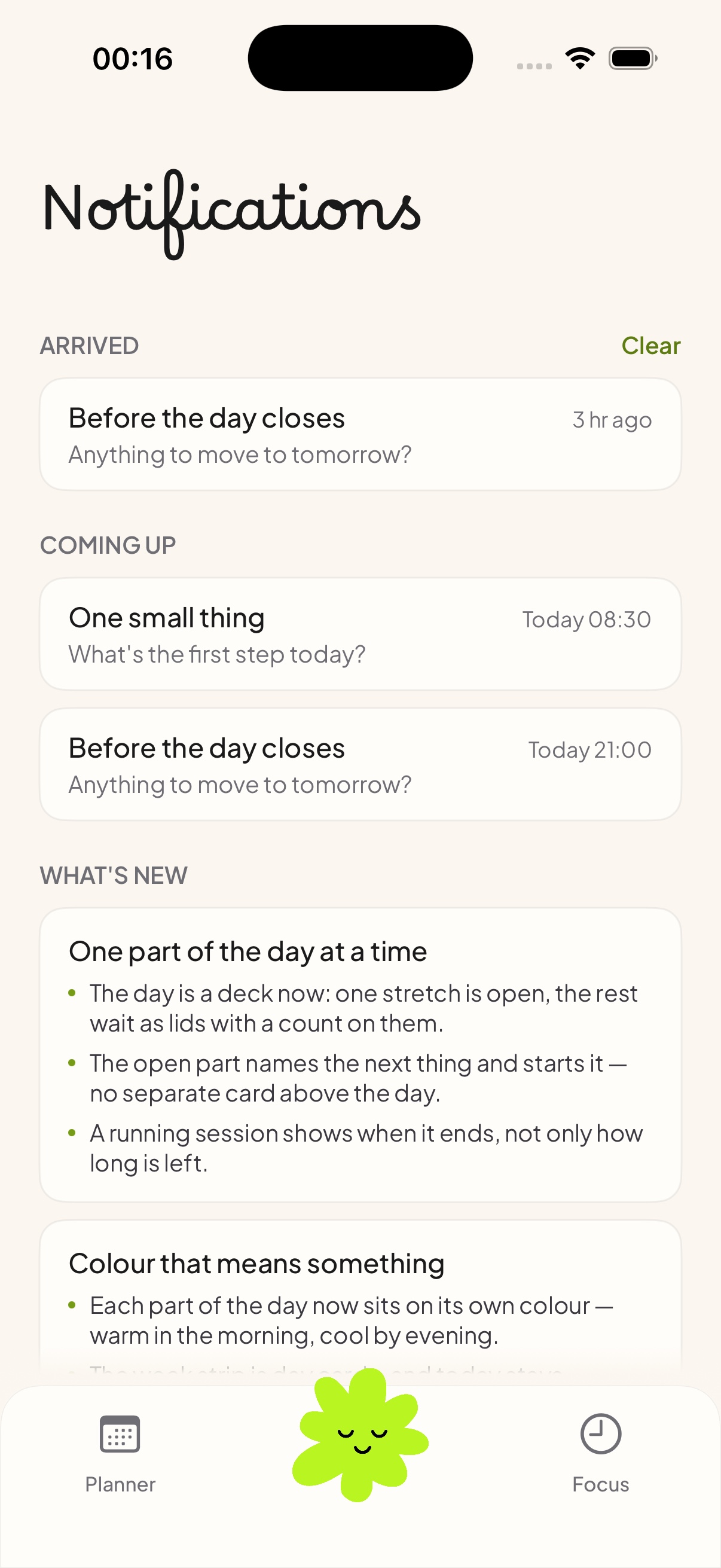 Tunto — Notifications